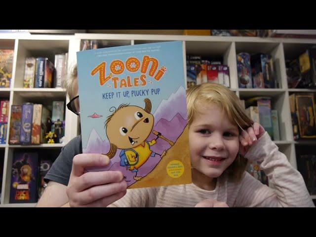 Zooni Tales: Keep it Up, Plucky Pup is a cute graphic novel for kids and parents will enjoy too