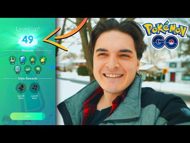 HITTING LEVEL 49 in POKEMON GO!