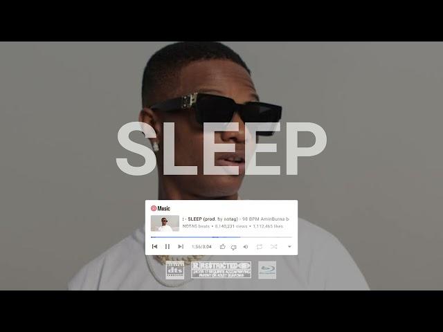 Burna boy x wizkid x Afro type beat - SLEEP (prod.  by notag) - 98 BPM Amin