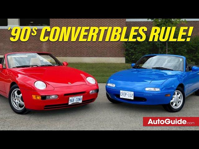 1990 Mazda MX-5 Miata vs 1994 Porsche 968 Convertible: Things Just Aren't the Same Anymore