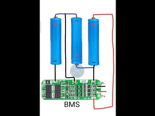 #lithium ion battery BMS connect#BMS connection #shorts#ind technical#dry#tech#viral