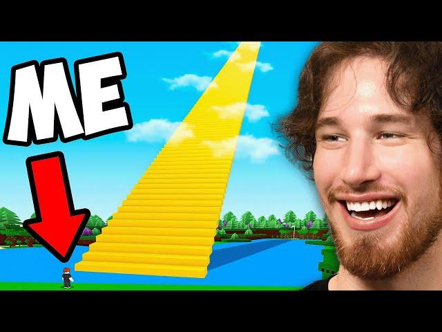 Building STAIRWAY To HEAVEN in Roblox Build a Boat