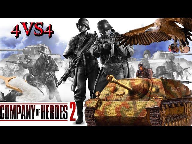 Company of Heroes 2, 4vs4 # Vipère, ChouanB, Tom "Un enfer de tank! Quelle game!"