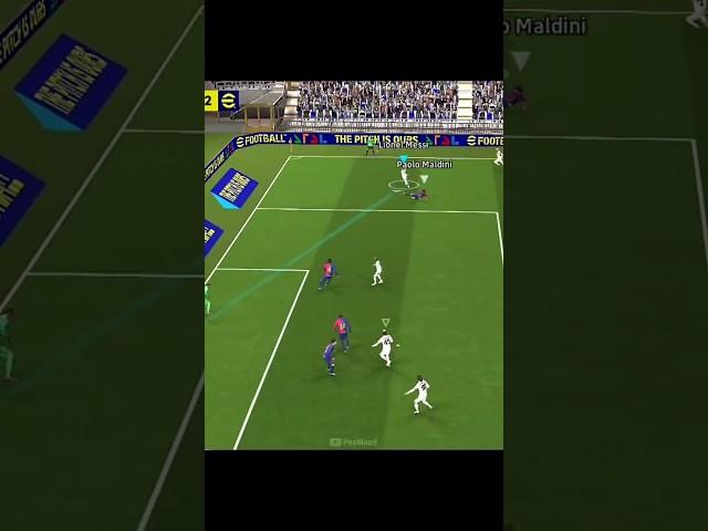 Messi vs Maldini... || efootball  #efootballmobile #efootball #efootball2025 #pes2021 #shorts