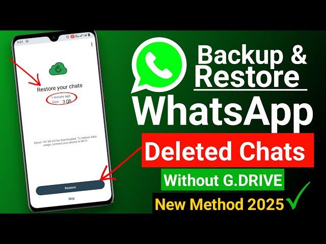 How To Backup & Restore  WhatsApp Messages on Android (2025) | Recover WhatsApp Chats on Android