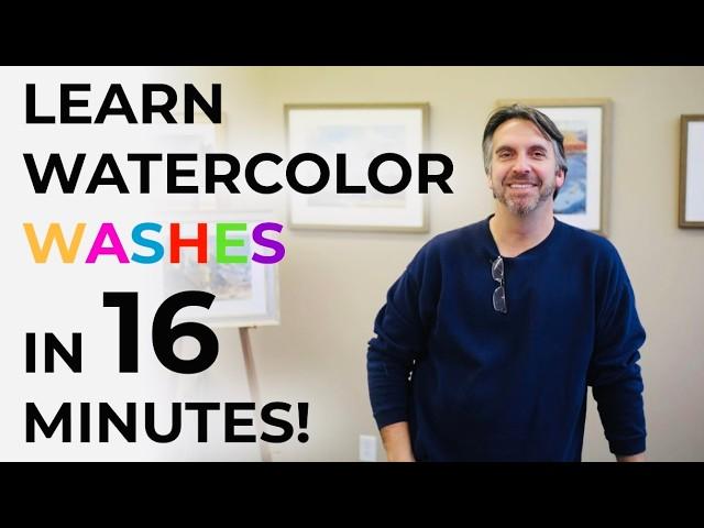 Watercolor washes - EASY tutorial for beginners | best watercolor tips | watercolor washes tutorial