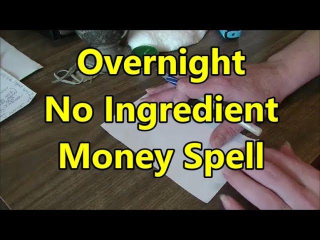 Overnight Money Spell! No Ingredients! | Spell Testing a Hoodoo Magick & More  spell