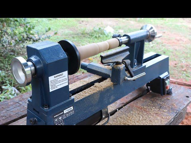 500 Watt Mini Wood Lathe Machine from Voltz, Unboxing and Testing.