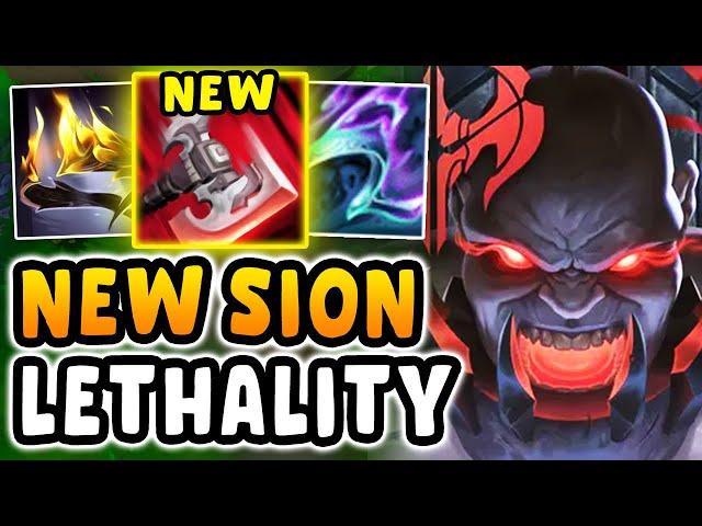 New Sion changes make him delete your entire health bar with one Q (500+ AD, MAX Lethality)