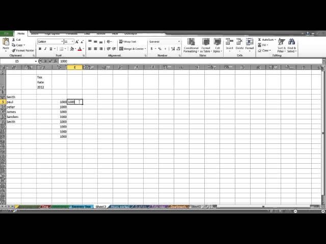 How to Autofill in Excel