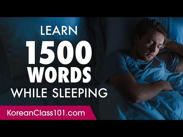 Korean Conversation: Learn while you Sleep with 1500 words