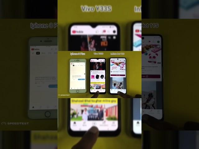 Iphone 8 Plus Vs Infinix Hot 11S Vs Vivo Y33S #shortvideo #shorts