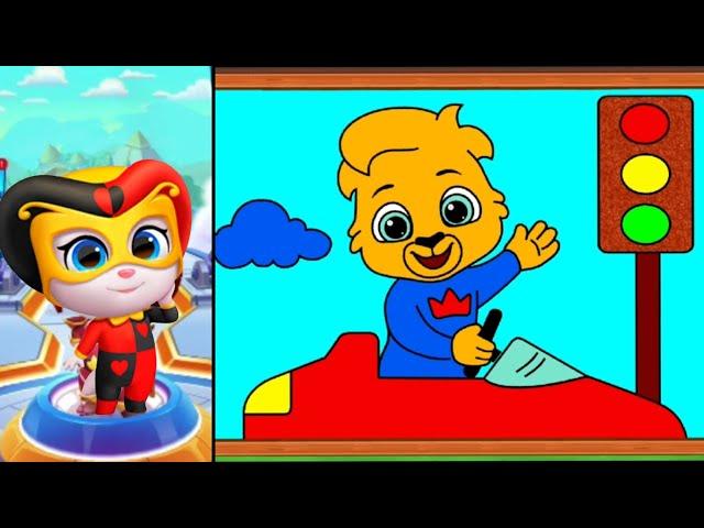 Talking Tom Hero Dash + Colouring Games | 2 in 1 | HHZ Trend Epi- 2