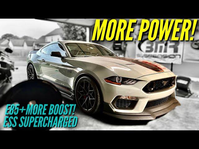 FIRST WOT PULLS in my e85 Pulley'd Down ESS Supercharged 2021 Mach 1 Mustang *BRUTALLY FAST!