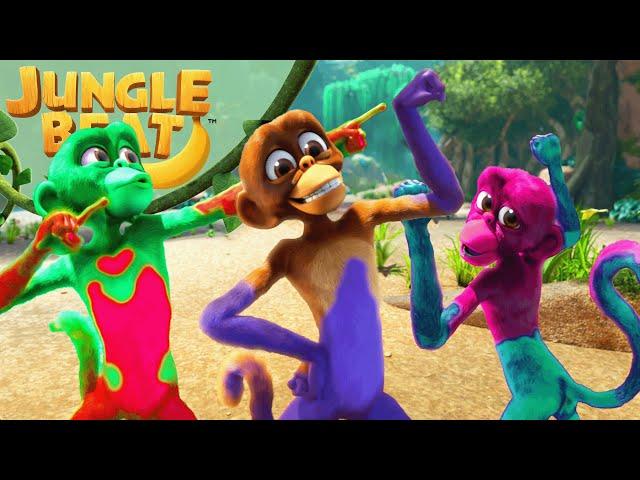 Color Me Munki | Rainbow Rising | Jungle Beat: Munki & Trunk | Kids Animation 2023