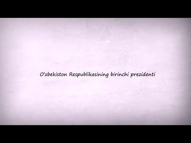 ISLOM KARIMOV XOTIRASIGA BAG'ISHLANADI