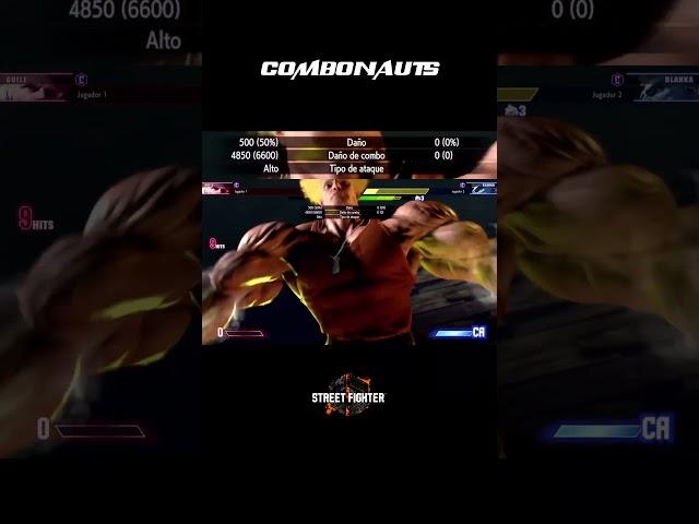 Best Guile Resources vs Damage combo?   4 DRIVE BARS / 6600 DMG  