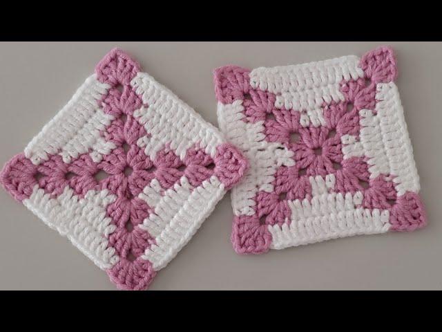 Quick and Simple Crochet Granny Square Design | Beginner-Friendly Tutorial