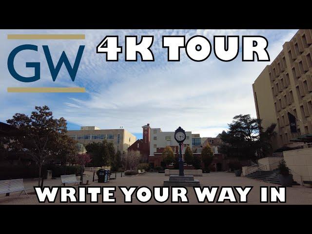 George Washington University Tour [4K] + Admissions Tips #gwu #collegetour #collegeadmissions