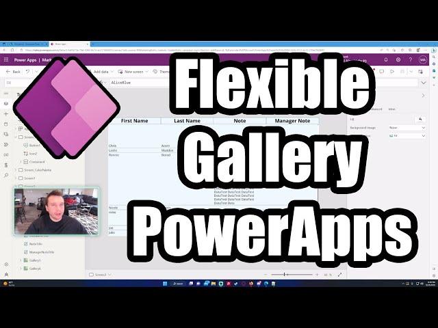 How To Setup and Use a Flexible Gallery in PowerApps | 2023 Tutorial