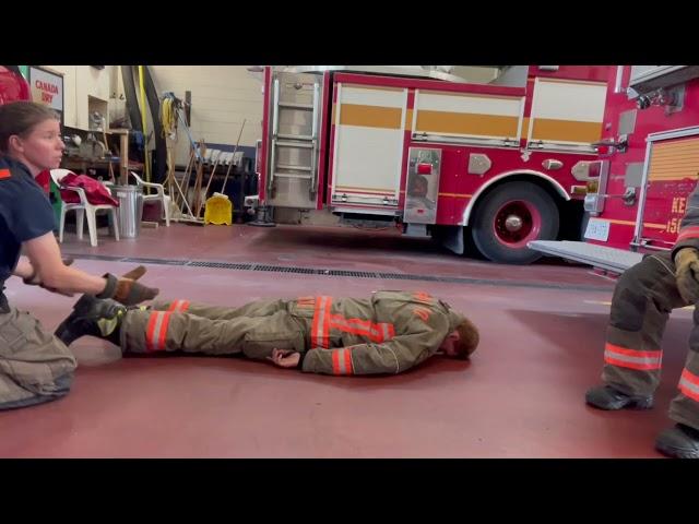 Firefighter Rescue Drag: Face Down Flip