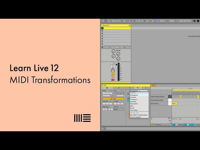 Learn Live 12: MIDI Transformations