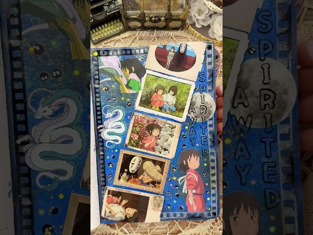 ASMR journal Spirited Away  |#asmr #scrapbooking #journal #journaling #fyp #diy #anime