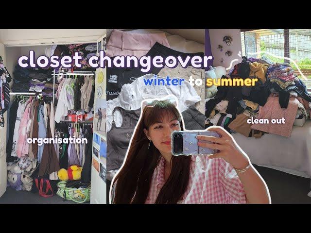 MAJOR CLOSET ORGANIZATION: changing my wardrobe from winter to summer