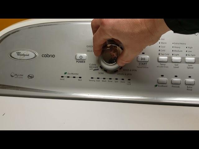 Whirlpool Cabrio Test Mode