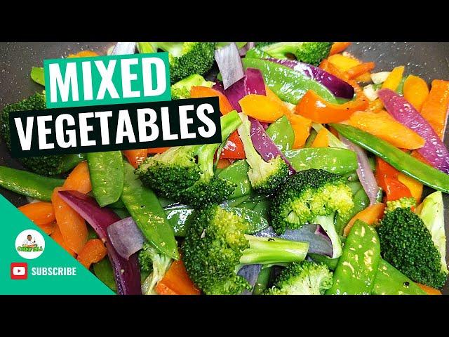 Sauteed Vegetables | Sautéed Mixed Vegetables | How to make Sauteed Vegetables Recipe |