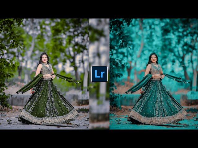 New Lightroom Photo Editing//Green And Blue Tone Photo Editing Mobile//Preset Download Free