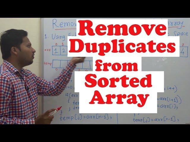 Remove Duplicates from sorted Array