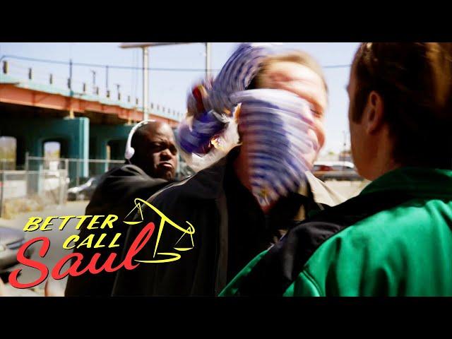 Huell Hits Police Officer With Sandwich | Something Stupid | Better Call Saul