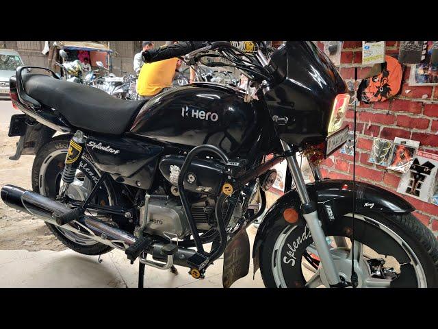 2024 Best modified Hero Splendor  | Black Modification  | Fogg light Pro disk install 