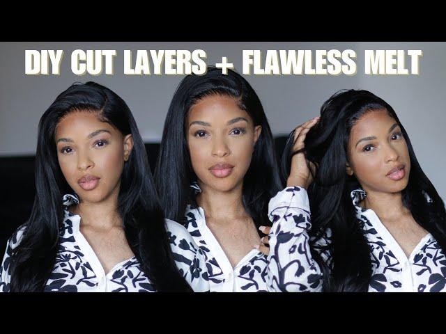 Deep Side Part Closure Wig Install | Cut Layers + Lace Meltdown| Alipearl Hair X ROCHELLE B