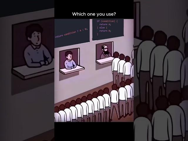 If Else vs Ternary Operator  #ifelse #operator #coding #coder #viral #trending #programming
