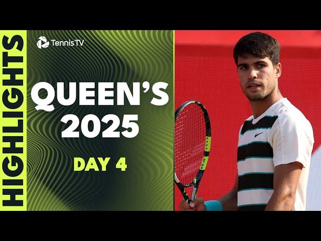 Alcaraz vs Munar Battle; Lehecka, Fearnley, Opelka & More Play | Queen's 2025 Day 4 Highlights