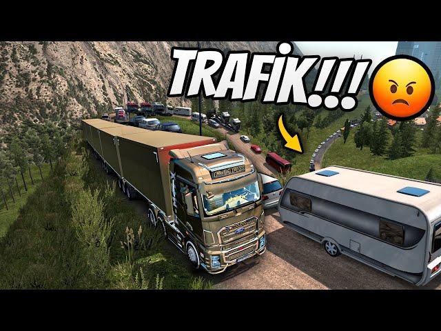5 DORSE İLE DAR ORMAN YOLLARINA GİRDİK  MODİFİYELİ FORD F-MAX | ETS 2 ÖLÜM YOLLARI MODU
