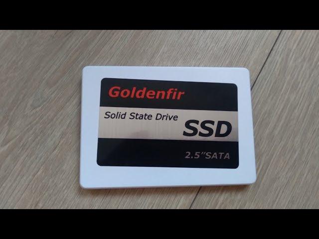 Короткий обзор на Goldenfir SSD на 120 Гб