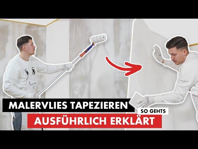 DIE BESTE ANLEITUNG wenn du MALERVLIES tapezieren willst (RENOVIERVLIES)