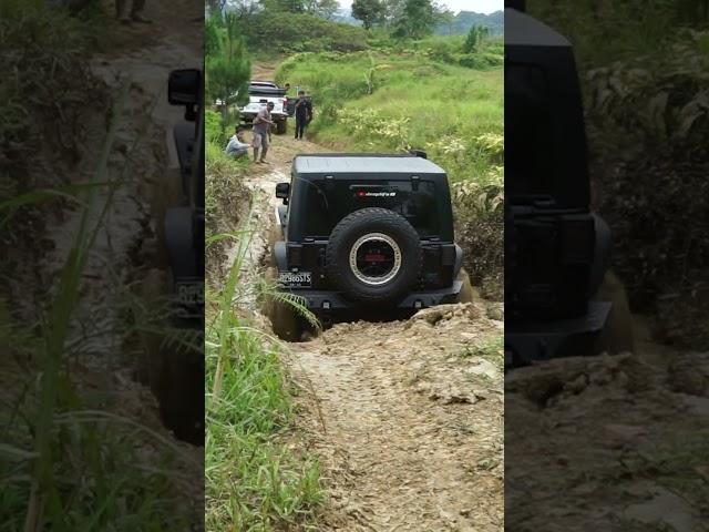 Jeep Wrangler JK Rubicon Crazy Torque in Mud  #jeepwrangler #torque #offroad #shorts