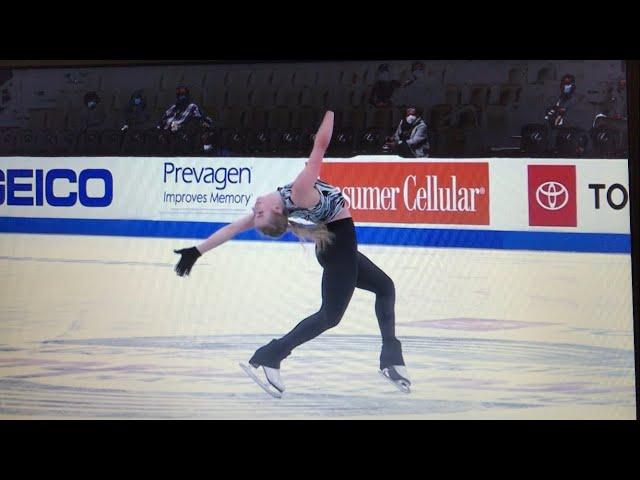 Amber Glenn 2022 Nationals SP practice run