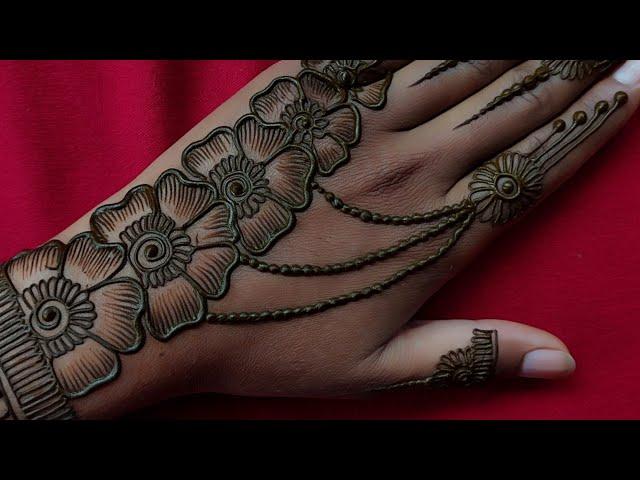 Jewellery Style Mehndi Design For Hand || Wedding special jewellery mehndi | New easy mehndi design.