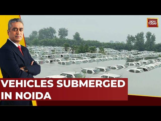 Image Of The Day: Cars Under Water In Greater Noida As Hindon Swells