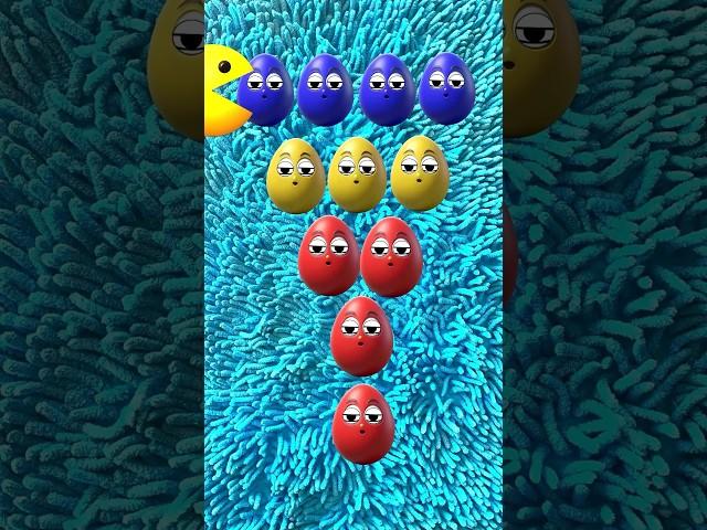 Wow PacMan Run Chellengs Eggs Suprise #funny #shorts #cartoon #comedy #asmr