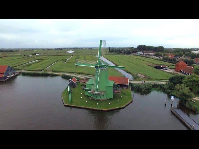 Aerial Views of Old Windmills (The Netherlands)