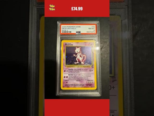 Mewtwo 10/130 PSA 8 Base Set 2 NM-MT Graded Holo vintage - Pokemon tcg Card