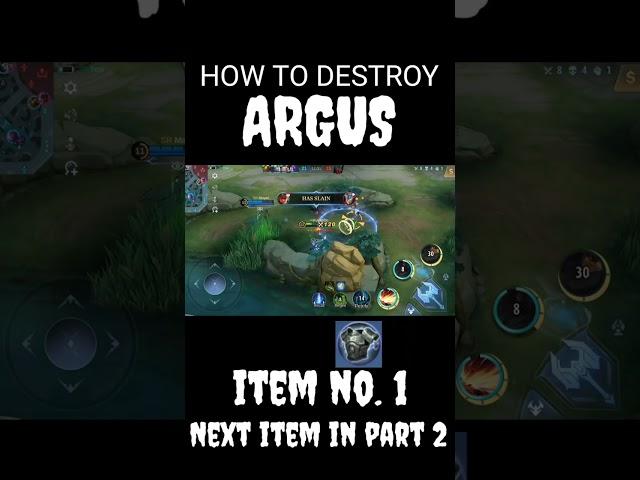 TOTAL SHOTDOWN! ARGUS COUNTER! | MLBB