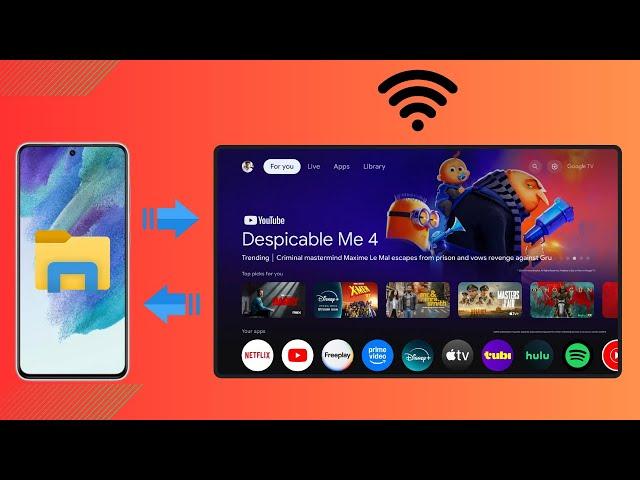 How To Send Files From Phone To Android TV | Android TV Box Wirelessly