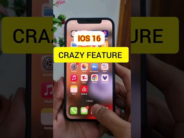 iphone crazy feature in ios 16  #technorange #iphone12 #iphonexr #iphone13promax #iphone14